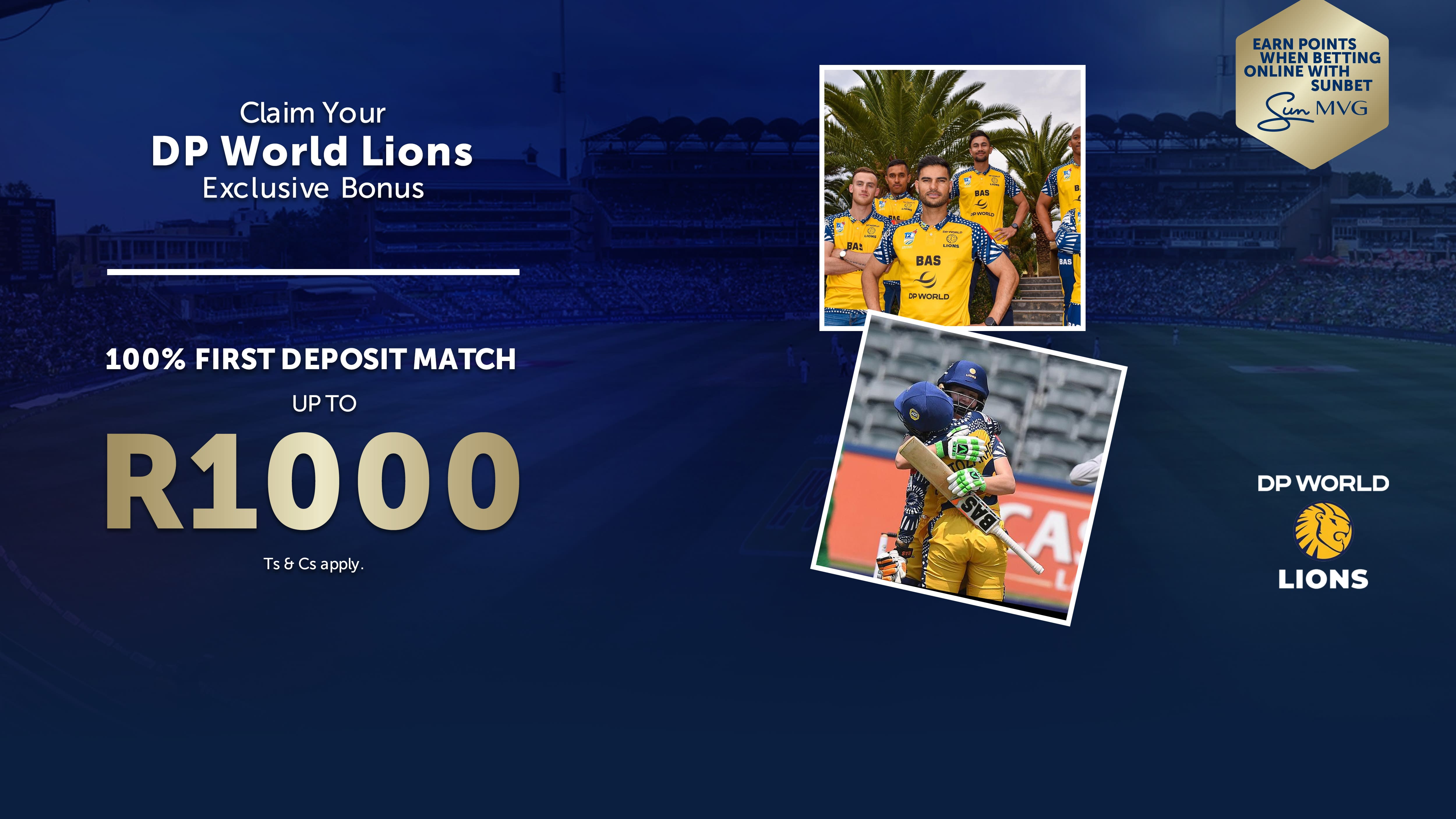 Claim Your WP Cricket Exclusive Bonus | 100% 1st Match Deposit up to R1000 